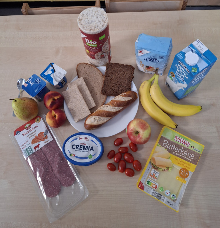Eine kleine Frühstücksauswahl